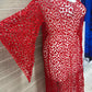 Size M/L Red Womens Dress