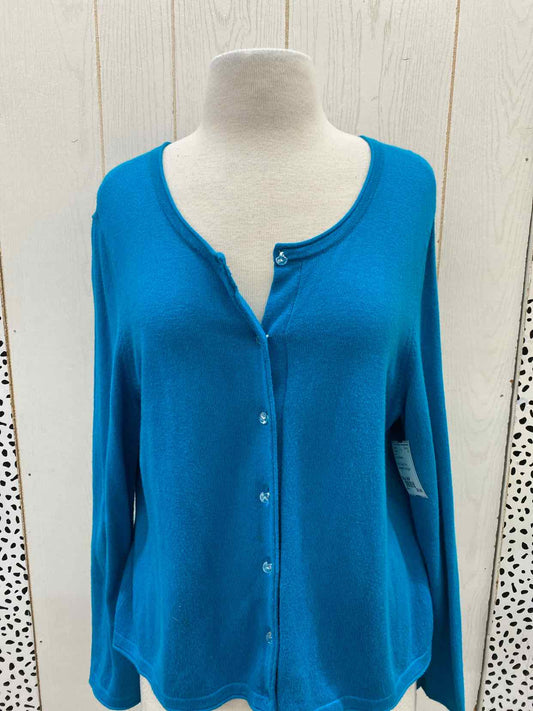 J Jill Teal Womens Size M/P Sweater