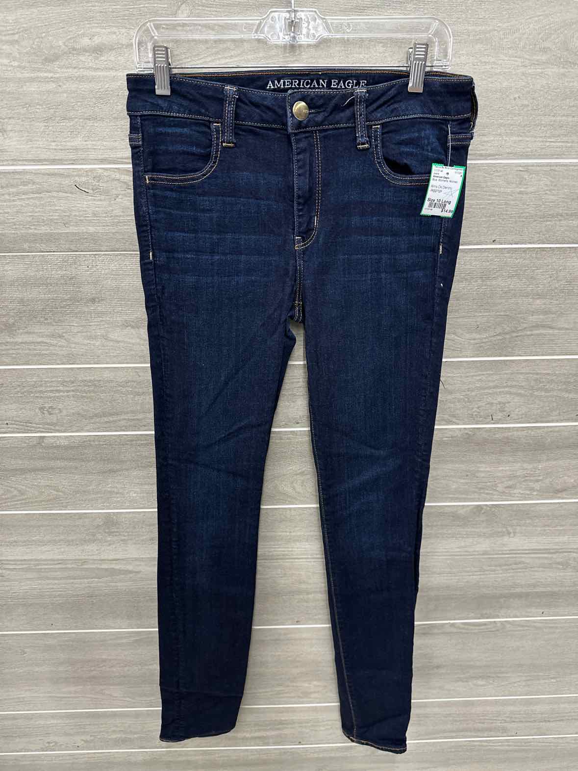 American Eagle Size 10 Long Blue Womens Jeans