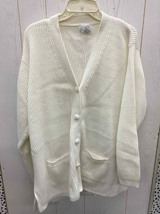 Liz Baker Cream Womens Size XL Sweater