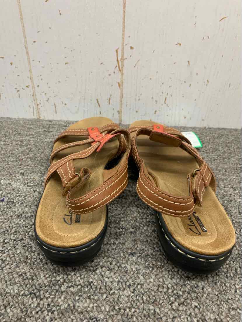 Clarks Brown Womens Size 8 Sandals