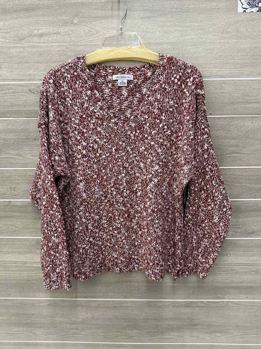 Liz Claiborne Size XL Burgundy Womens Sweater