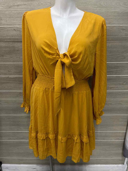 Size 18 Yellow Plus Dress