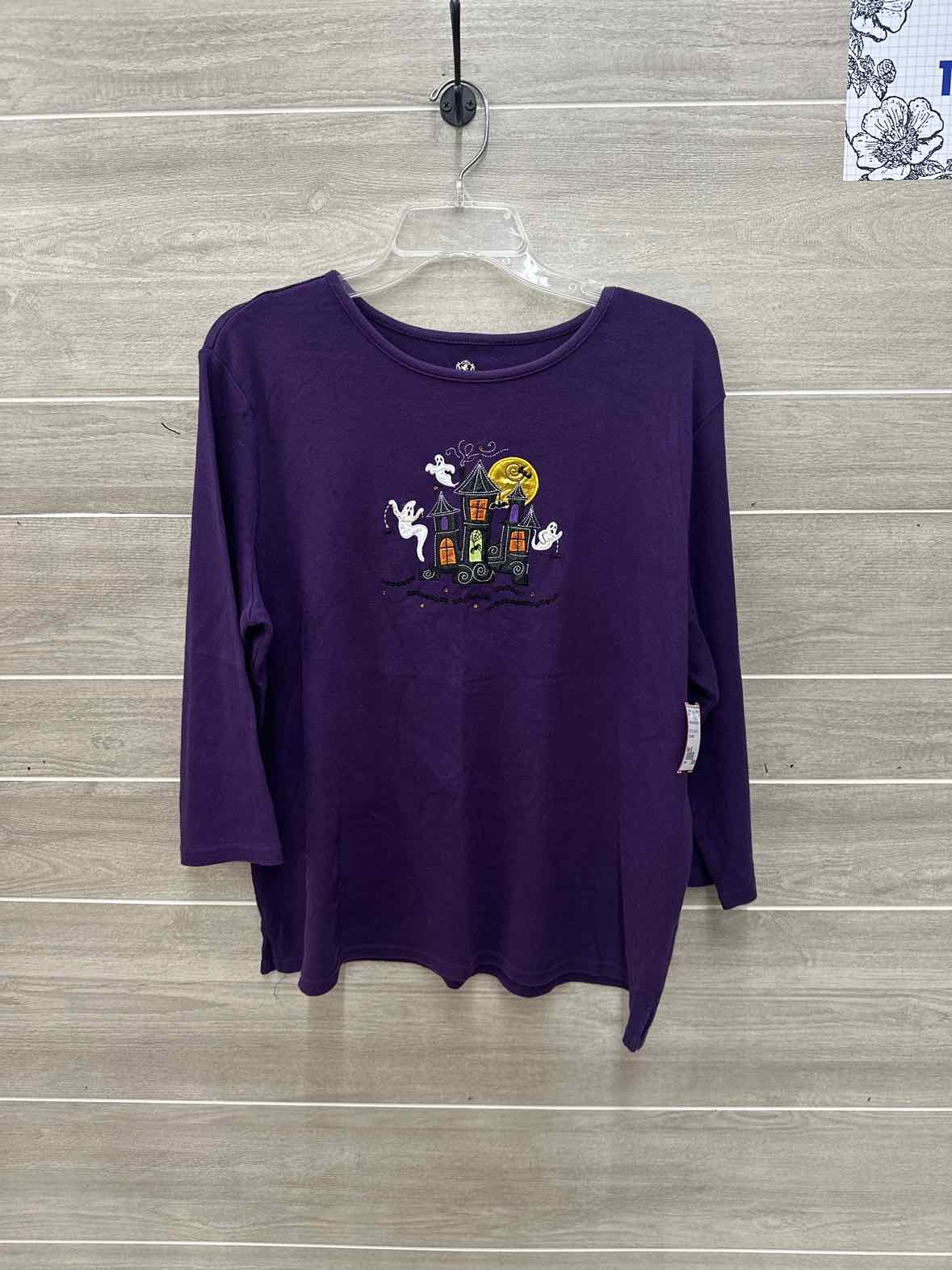 Purple Womens Women Size XL Shirt