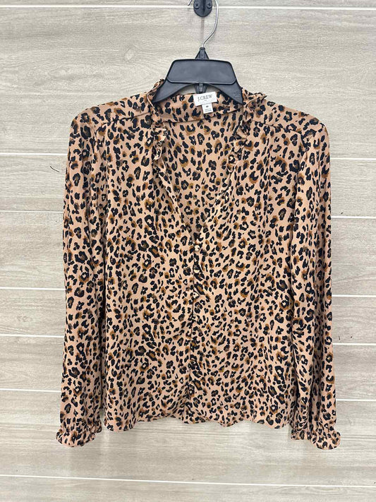 J Crew Size M Brown Womens Shirt
