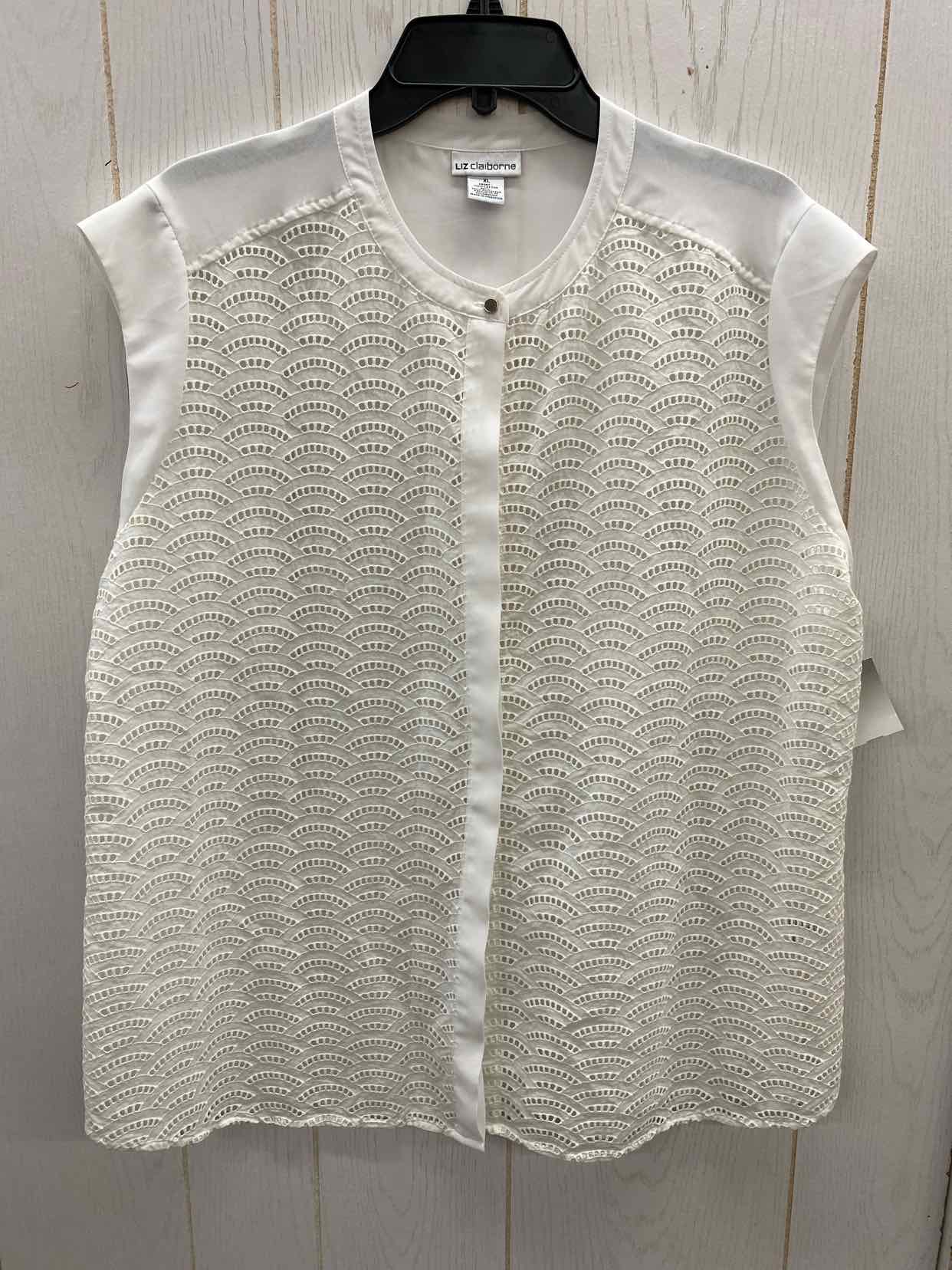 Liz Claiborne White Womens Size XL Shirt