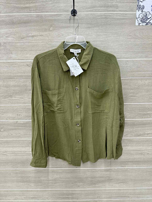 She & Sky Size S/M Olive Womens Shirt