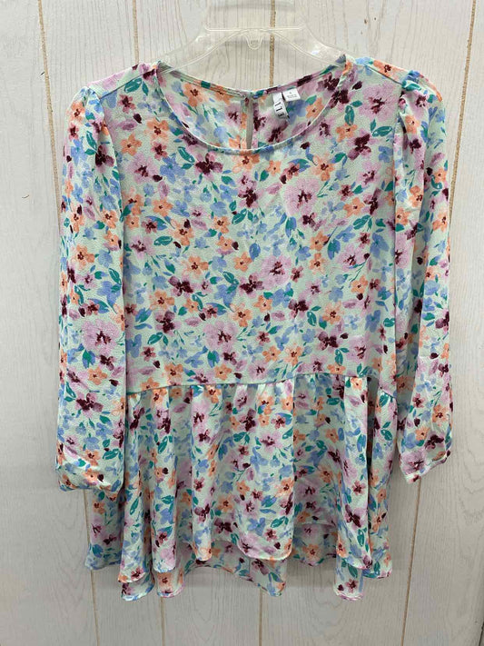 ELLE Blue Womens Size Small Shirt