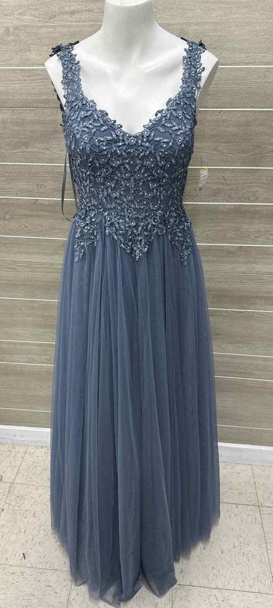 Size 5 Blue Womens Gown/Evening Wear