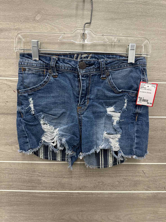 WallFlower Size 1 Blue Junior Shorts