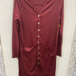 Burgundy Womens Size M Shirt