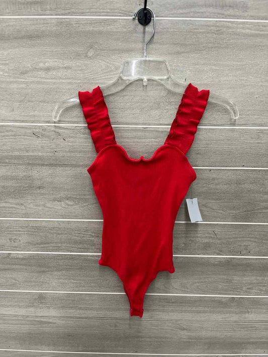 Size S/M Red Junior Bodysuit