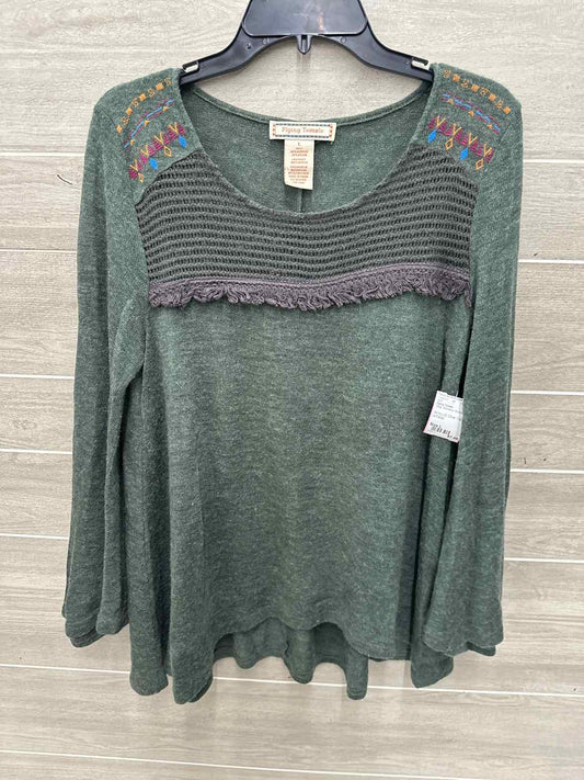 Flying Tomato Size L Olive Womens Shirt