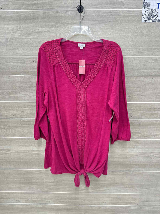 Ave Pink Womens Women Size 18/20 Shirt