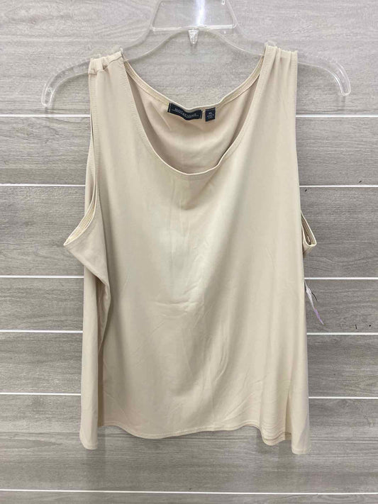 Notations Beige Womens Size XL Tank Top