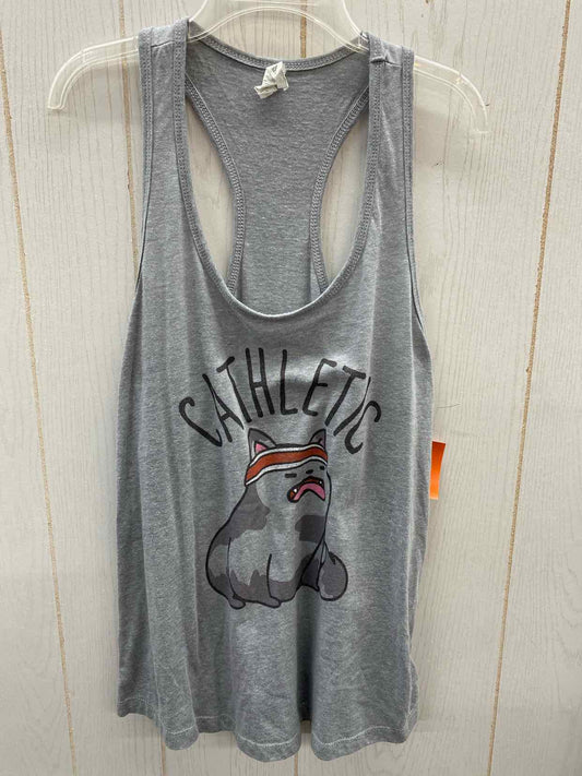 Gray Womens Size L Tank Top