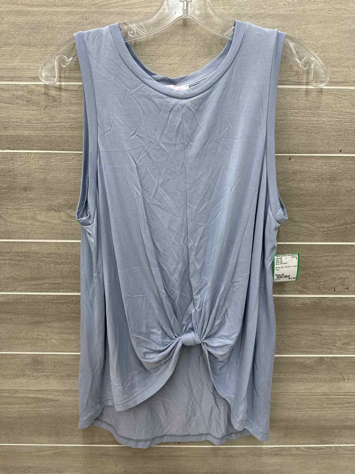 Pink Lily Blue Womens Size M Tank Top