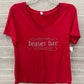 Red Womens Women Size 16/18 Shirt
