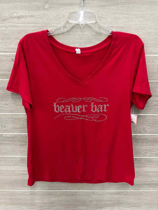 Red Womens Women Size 16/18 Shirt