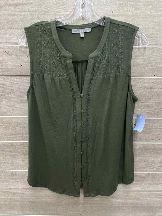 Daniel Rainn Size M Olive Womens Tank Top