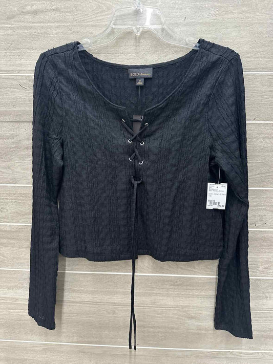 Bold Elements Size S Black Womens Shirt