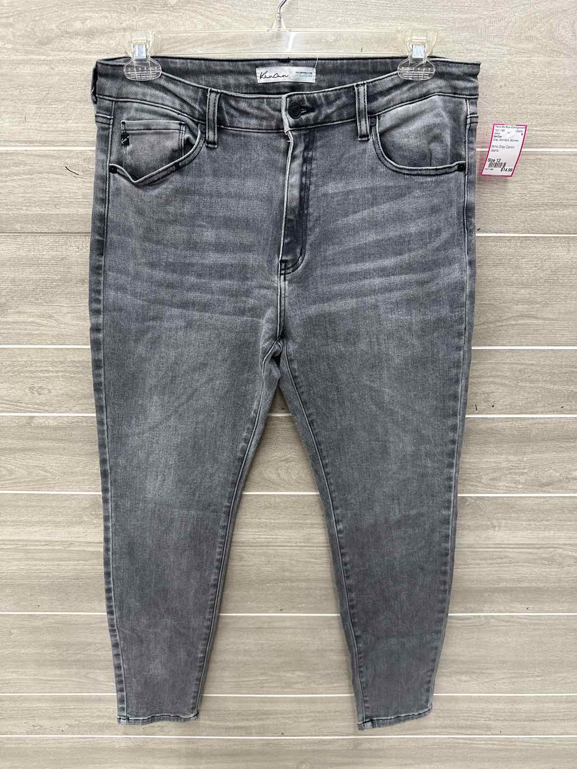 KanCan Size 12 Gray Womens Jeans