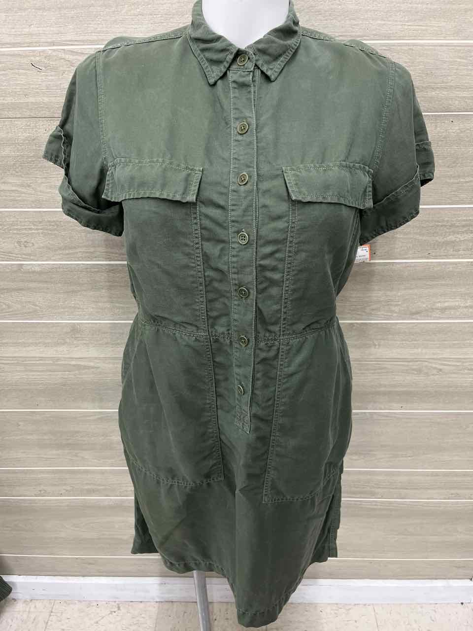 J Crew Size 14 Olive Womens Dress