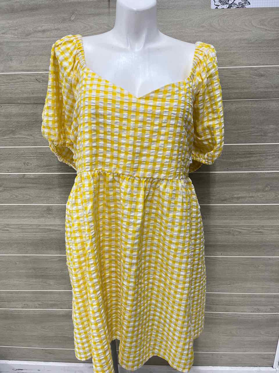 Old Navy Size 4X Yellow Plus Dress