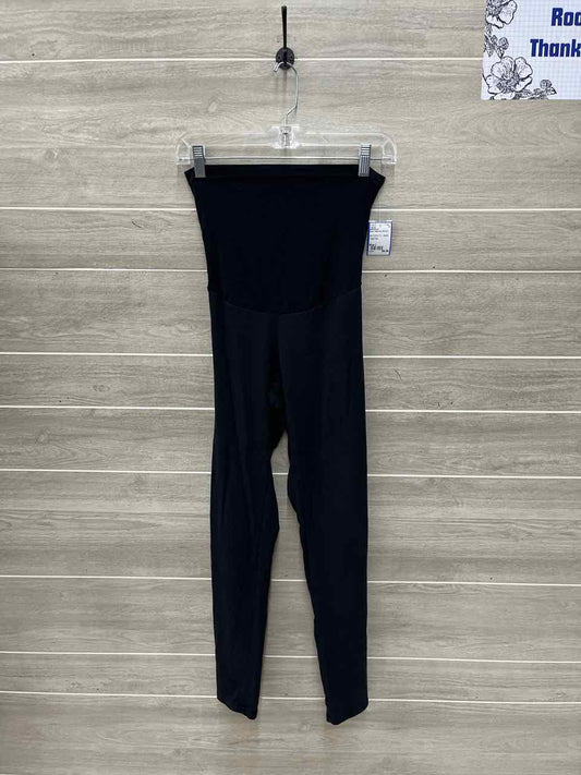 Motherhood Size L Black Maternity Leggings