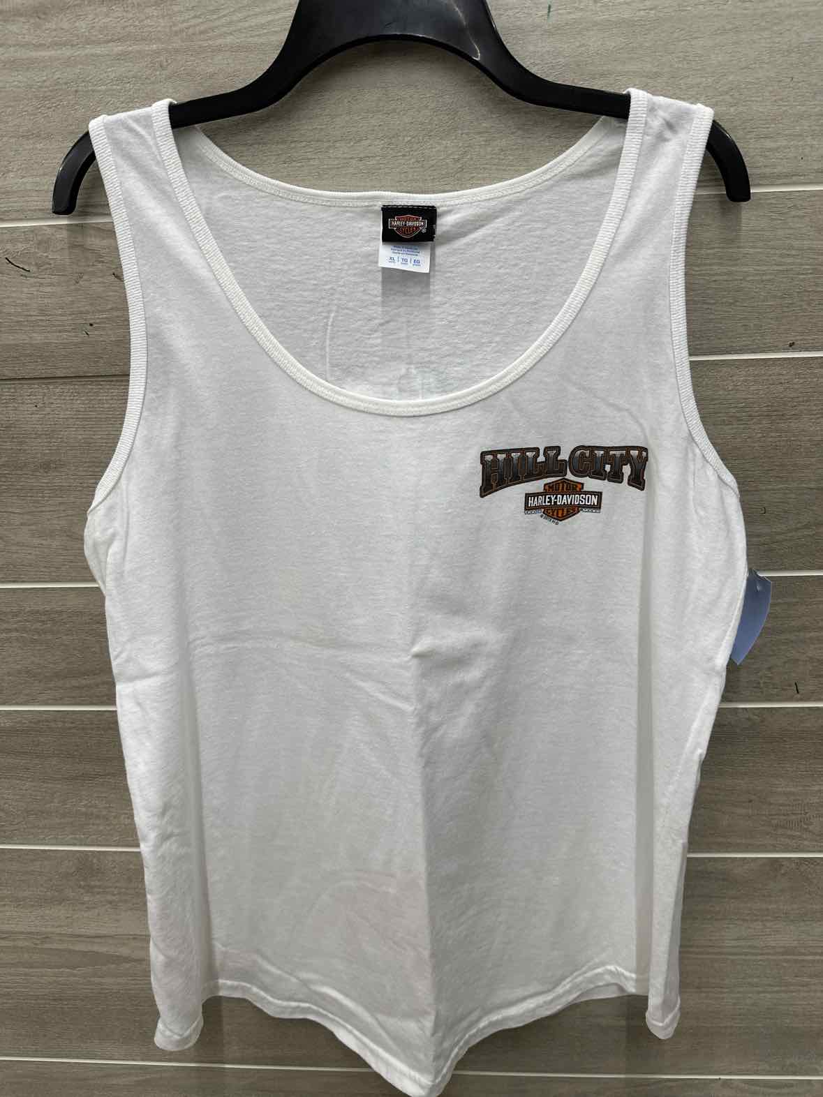 Harley Davidson Size XL White Womens Tank Top