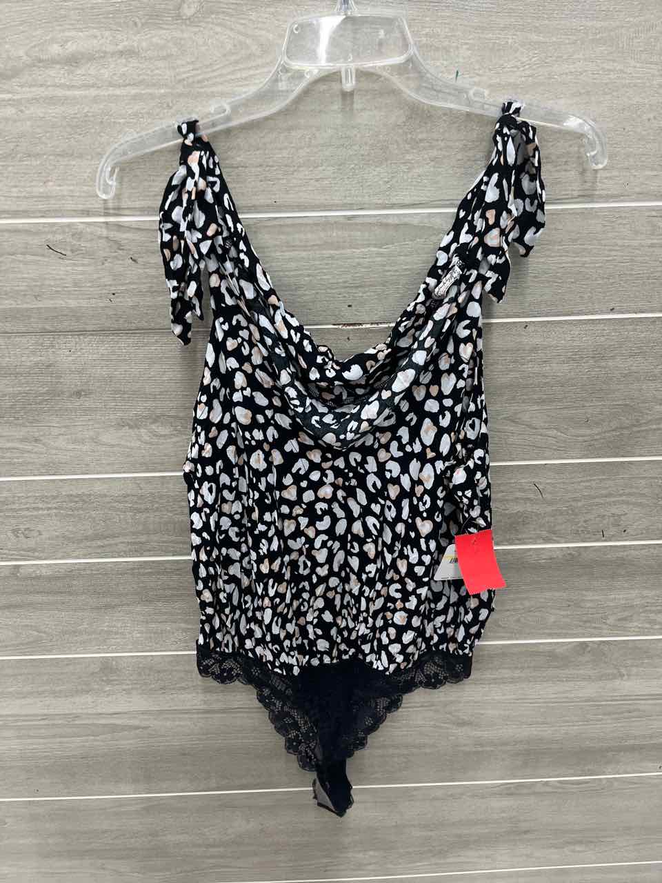 Free People Size M Black Womens Bodysuit