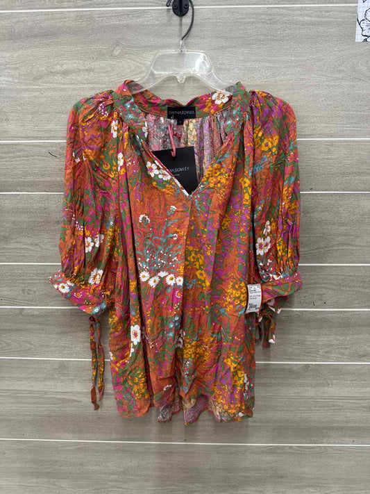 Cynthia Rowley Orange Womens Women Size L Shirt