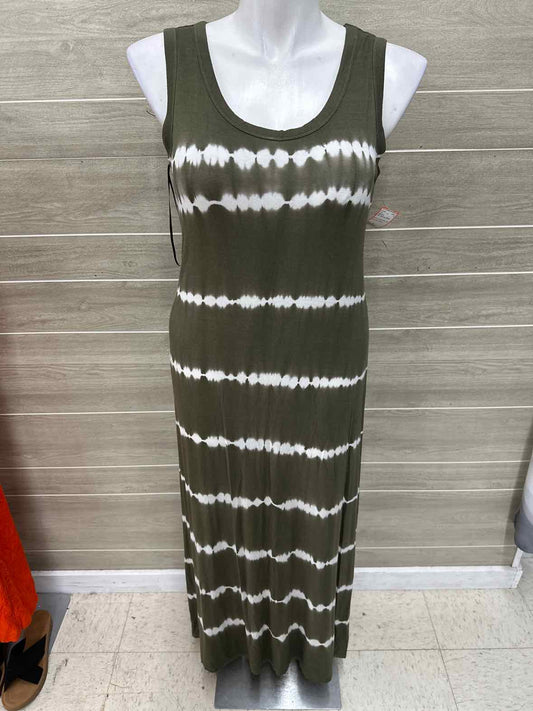 Style & Co Size 10 Olive Womens Dress