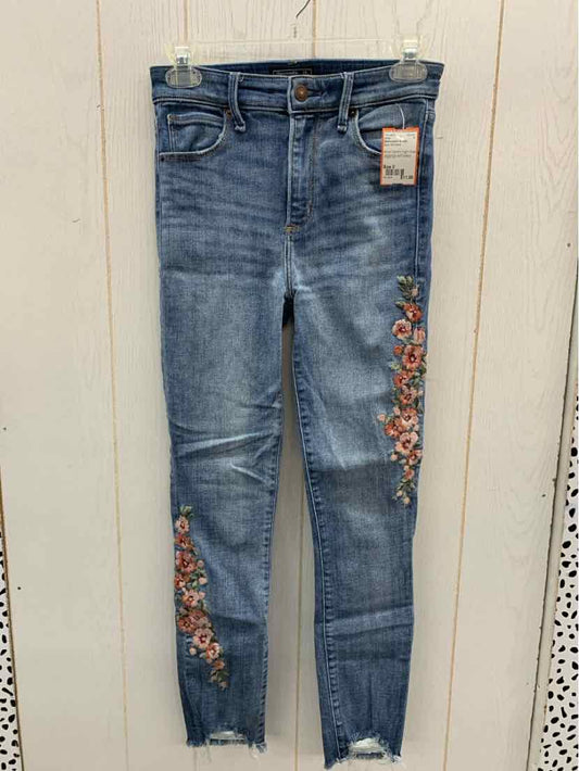 Abercrombie & Fitch Blue Womens Size 0 Jeans