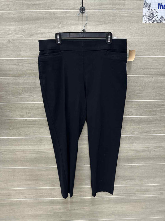 JM Collection Black Womens Size 16 Pants