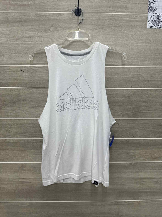 Adidas Size L White Womens Tank Top
