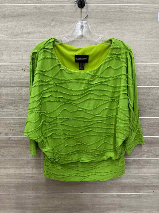 Frank Lyman Size L Green Womens Shirt