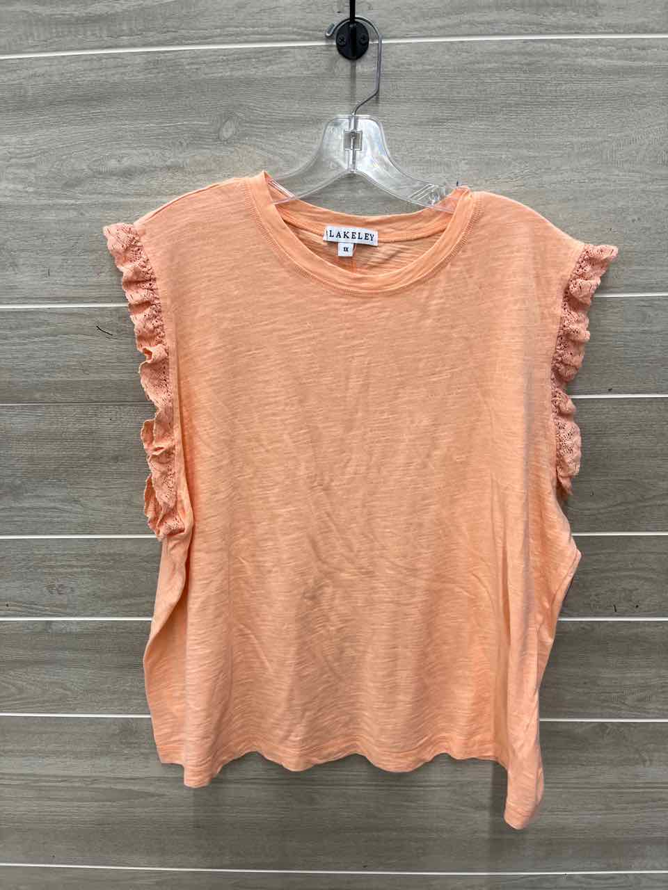 Size 1X Orange Plus Shirt