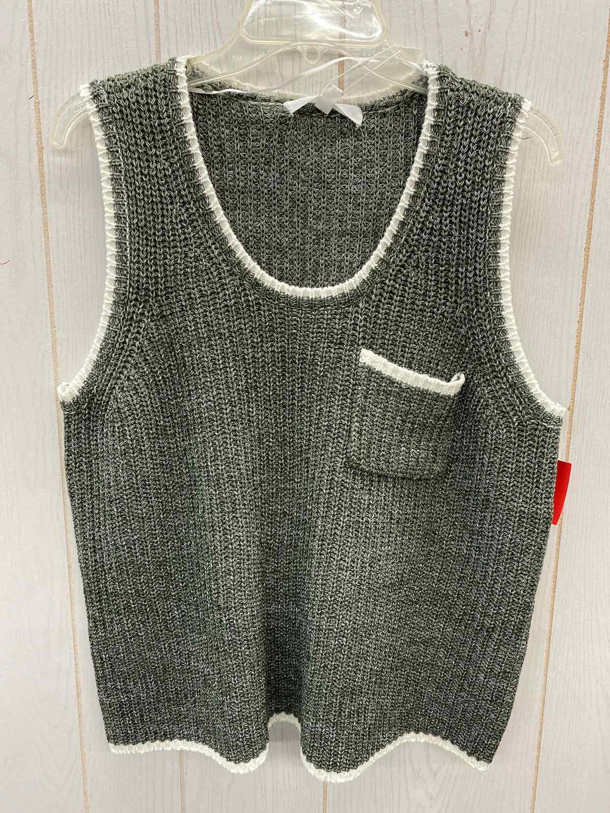 Adyson Parker Green Womens Size 1X Vest