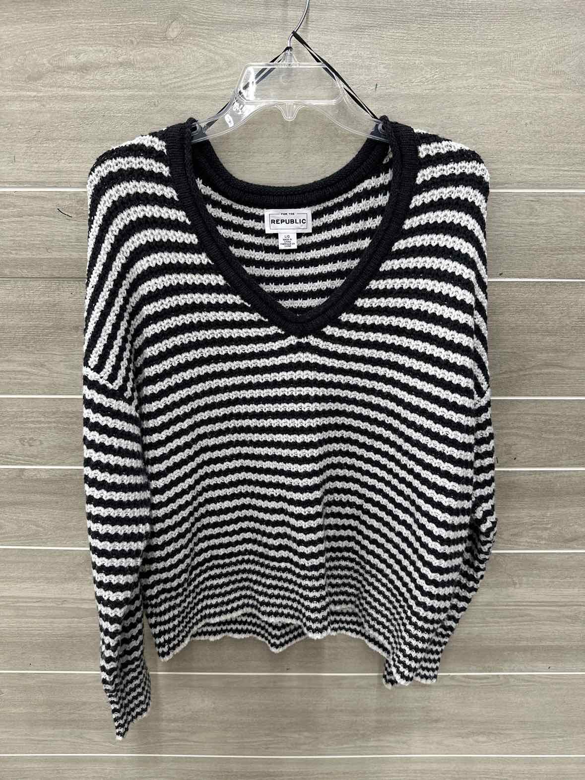 For the Republic Size L Gray Womens Sweater