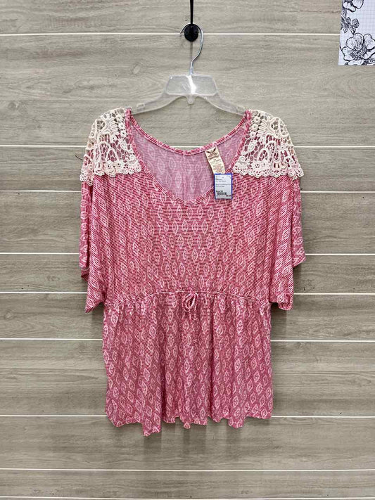 Faded Glory Size 3X Pink Plus Shirt
