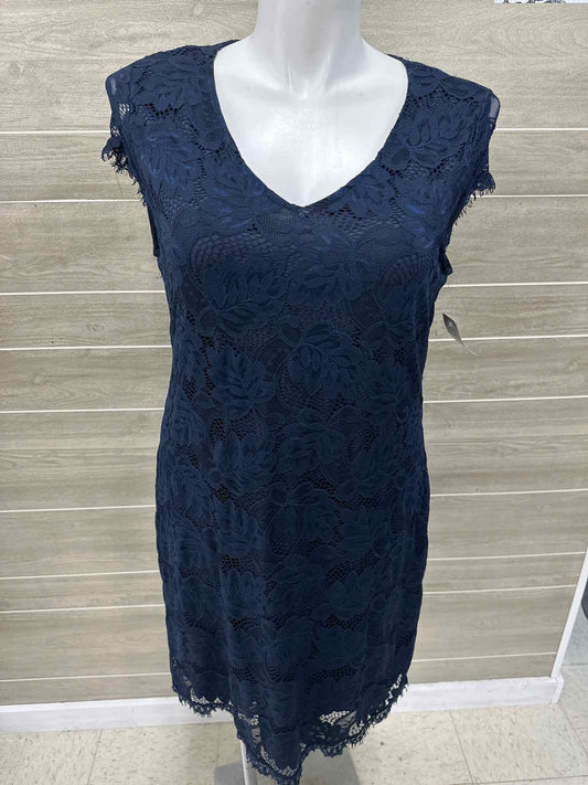 Daisy Fuentes Navy Womens Women Size 14 Dress