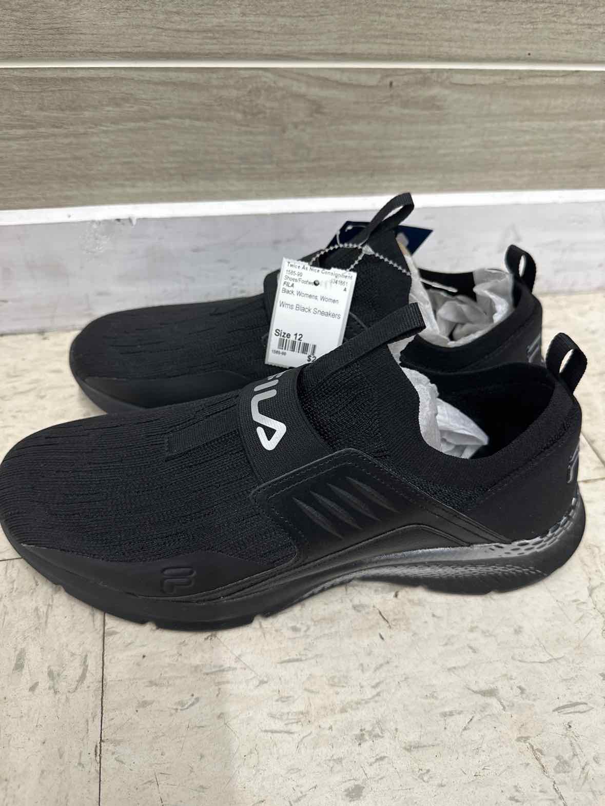 FILA US Shoe Size 12 Black Womens Shoes/Footwear