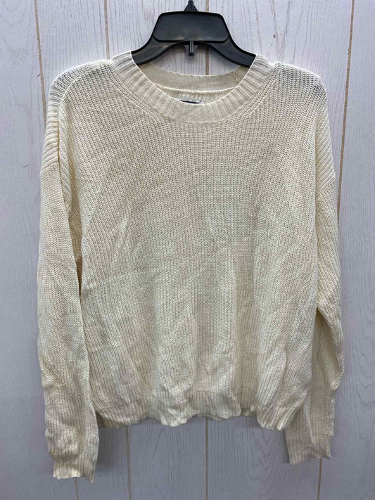 American Eagle Cream Womens Size M Sweater