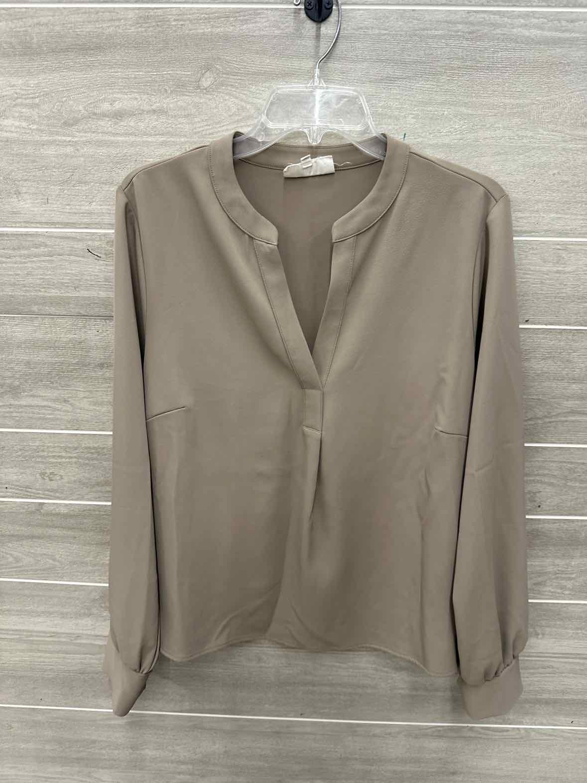 Mello Day Size L Tan Womens Shirt
