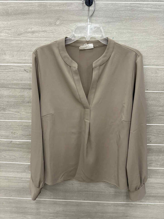 Mello Day Size L Tan Womens Shirt