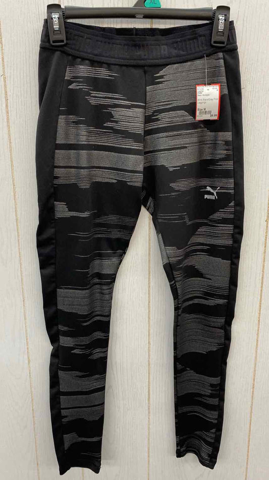 PUMA Black Womens Size M Leggings