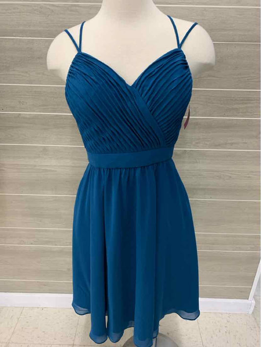 Blue Womens Size 4 Dress