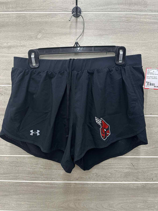 Under Armour Size L Black Womens Shorts