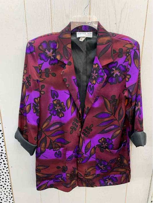 Bedford Fair Purple Womens Size 6/8 Blazer